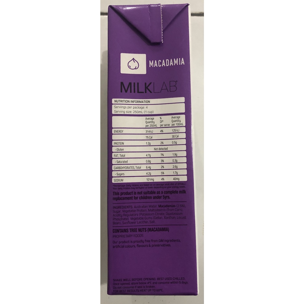 

SUSU MILKLAB MACADAMIA MILK