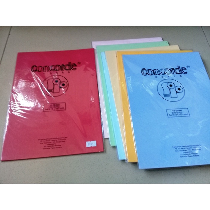 Kertas Cover A4 Concorde 220gram 10 lembar - Concorde