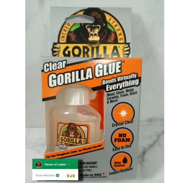 

DISKON GORILLA GLUE CLEAR LEM SERBAGUNA LEBIH BENING DARI LOCTITE USA READYY