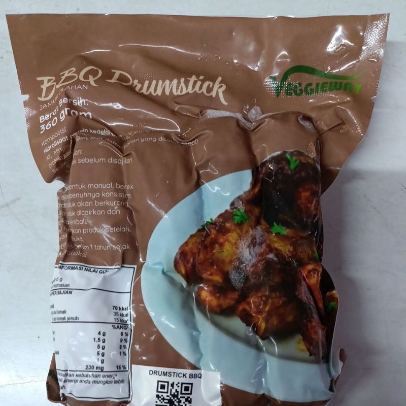 

vegetarian veggieway spicy roasted/bbq drumstick jamur