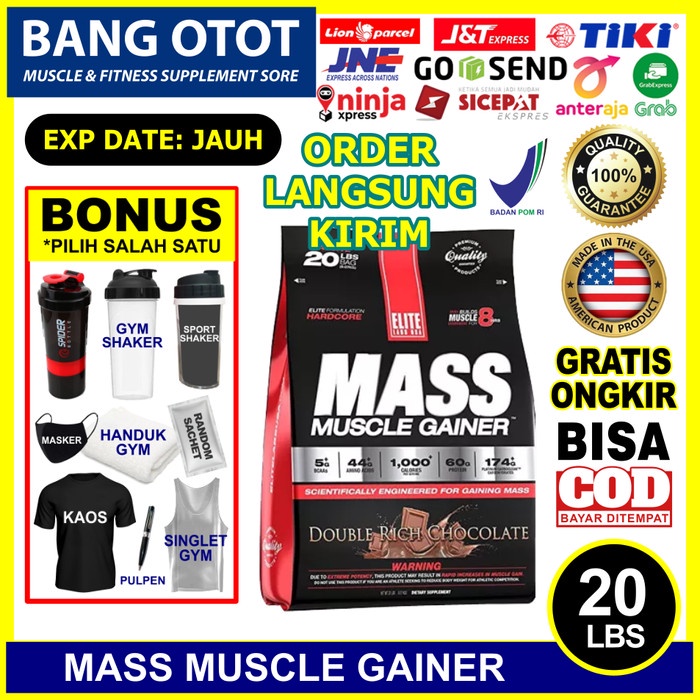Populer Elite Labs Mass Muscle Gainer 20 Lbs Weight Gainer / Mass Gainer 20Lbs