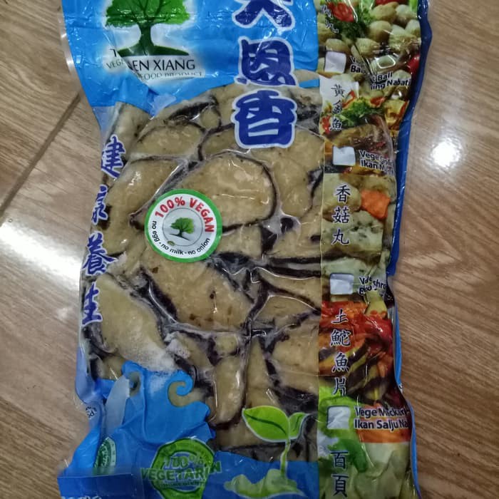 

VEGETARIAN TIAN EN XIANG SLICED SALTED FISH / IKAN ASIN IRIS TIPIS VEGAN