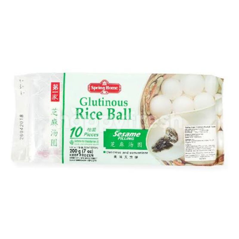 

spring home ronde glutinous rice ball sesame peanut filling kacang wijen tanah isi 10