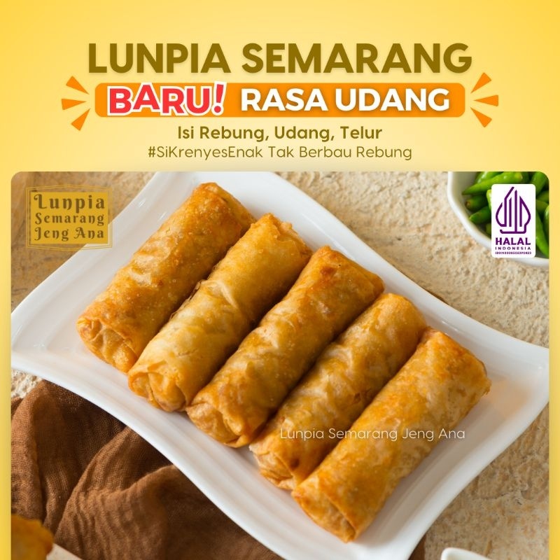 

Lunpia Semarang Jeng Ana Rasa Udang Lumpia Enak Tak Berbau Rebung HALAL Jakarta (Harga Paket)