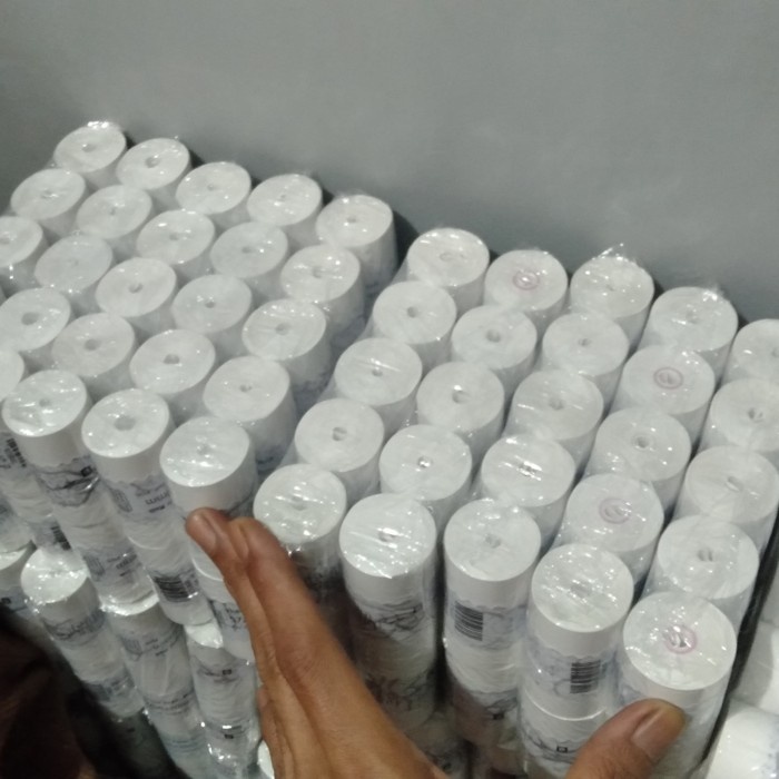 

ATKJaya- Kertas 57 x 30mm struk kasir hasil cetak warna BIRU thermal