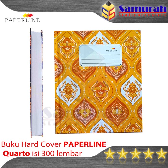 

ATKJaya- Buku Hard Cover Paperline Quarto isi 300 lembar / Lbr Kuarto / Kwarto