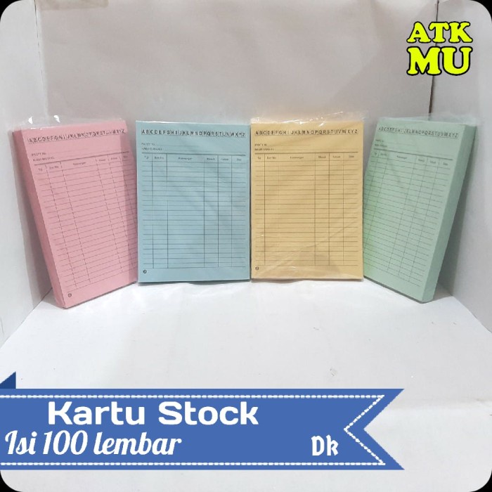 

ATKJaya- Kartu Stok A5 1 Pak 100lembar putih atau warna warni