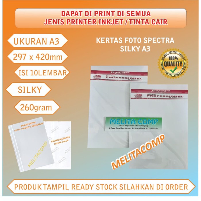 ATKJaya- Kertas Foto A3 Silky