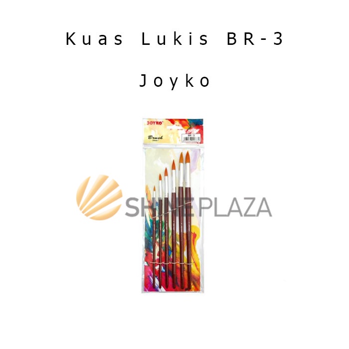 

ATKJaya- Kuas Lukis Brush Joyko Round BR-3 - Kuas Cat Acrylic Minyak Cat Air