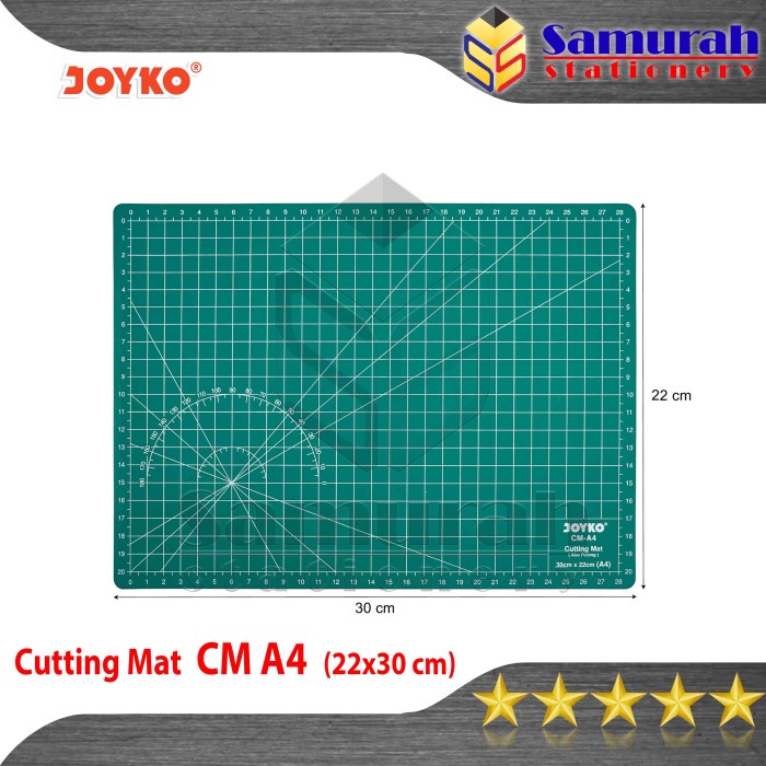 

ATKJaya- Cutting Mat Joyko Ukuran A4 / Alas Potong Kertas / Cutter Hijau CM-A4