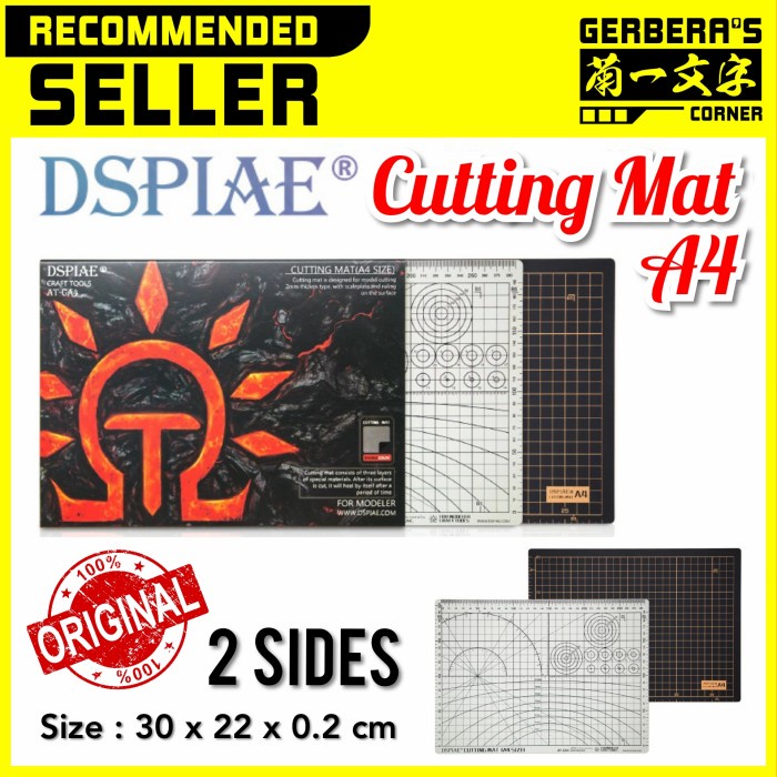 

ATKJaya- DSPIAE Cutting Mat A4 Alas Potong Pisau Pen Cutter Alas Rakit Gundam