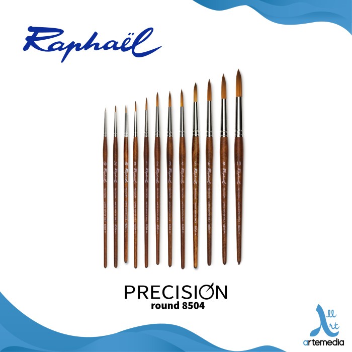 

ATKJaya- Kuas Lukis Raphael 8504 Round Precision Synthetic Brush Short Handle