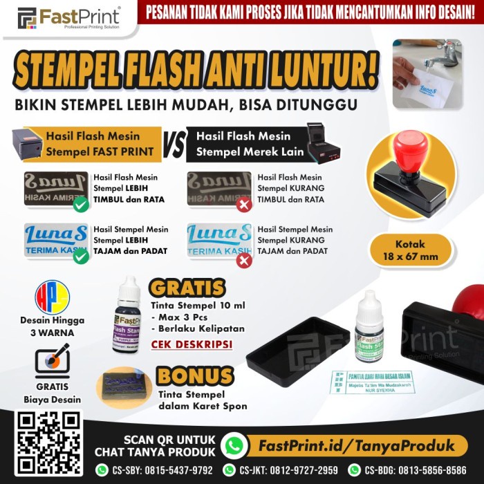 

ATKJaya- Buat Stempel Flash Warna Murah Cepat GRATIS Desain Persegi Panjang