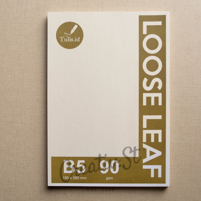 

ATKJaya- [Tulis.Id] Loose Leaf Bookpaper 90 GSM B5 Ruled Dotted Grid Blank
