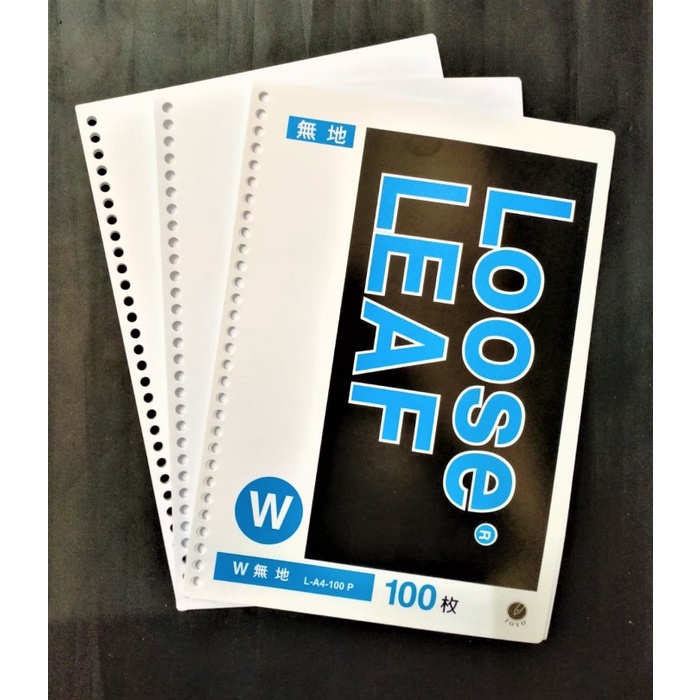

ATKJaya- KERTAS BINDER A4 30 LUBANG 100 LBR POLOS LOOSE LEAF REFILL ISI ULANG