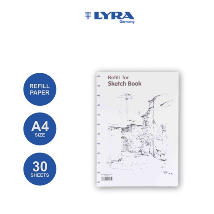 

ATKJaya- Lyra Sketch Book Refill Buku Gambar Size A4 - 30 Sheet