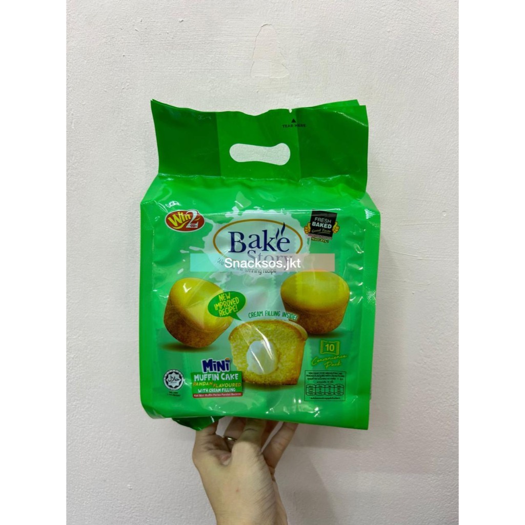 

WIN2 WIN WIN BAKE STORY MINI MUFFIN CAKE PANDAN / ORIGINAL - KUE WINWIN