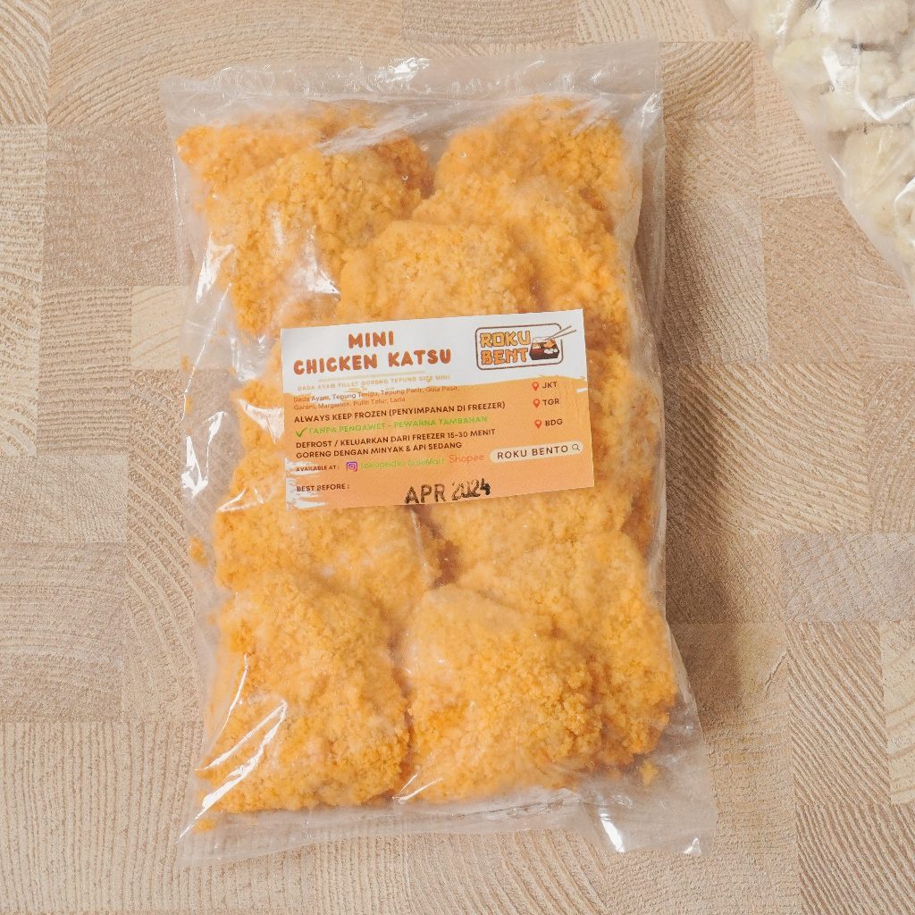 

Chicken Katsu MINI Roku Bento 12 Pcs Homemade Nugget Frozen Ayam Katsu Ekonomis - Menu Bekal Praktis