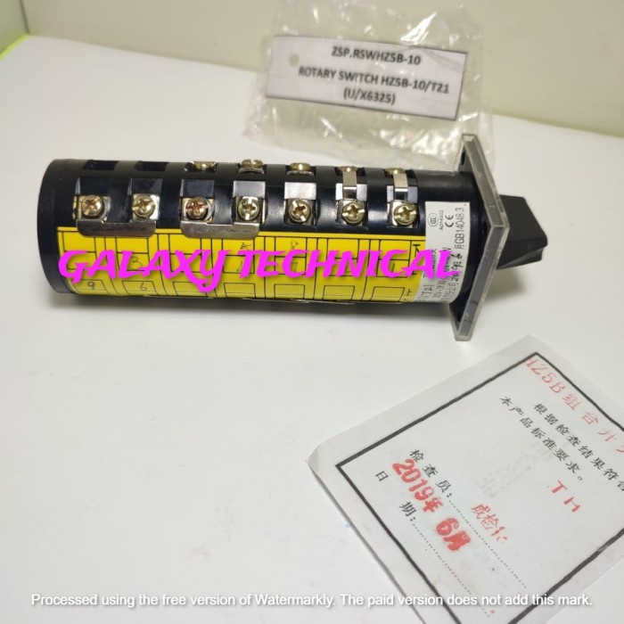 SWITCH SAKLAR SELECTOR MESIN MILLING DRILLING NANTONG X 6325 SELEKTOR