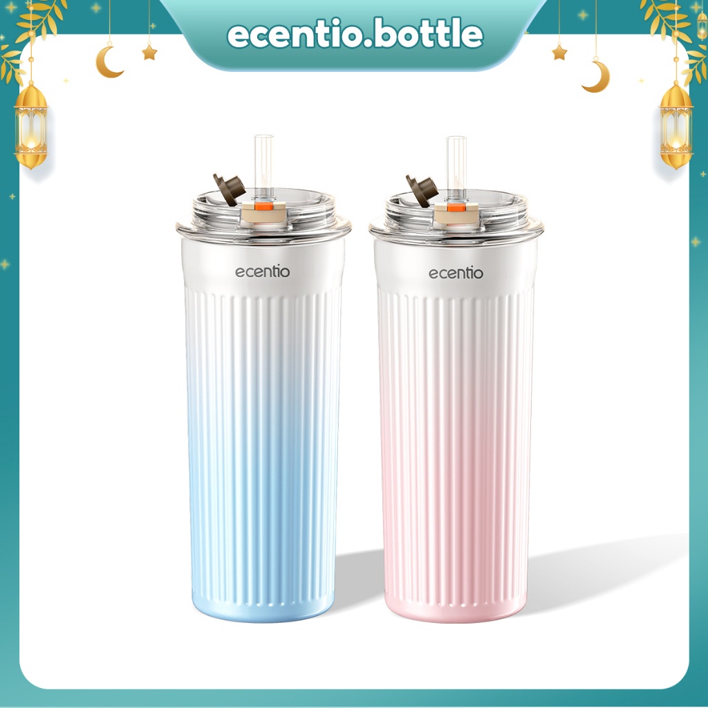 Fashion Itemsecentio Tumbler Stainless 450ml Tumbler Es Batu Tahan Lama Vacuum Insulated Tahan Digin