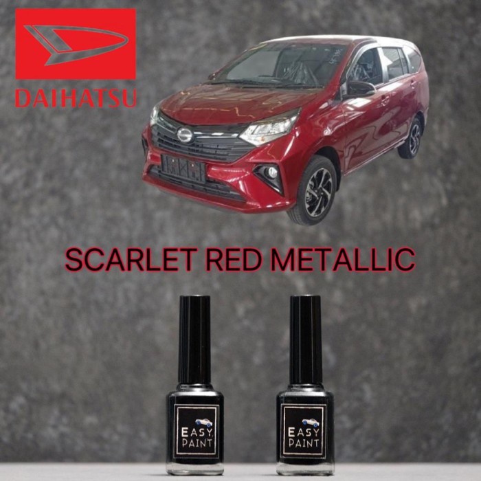 Cat Oles Dark Red Mica Metalic Toyota Agya Calya Daihatsu Sigra Merah