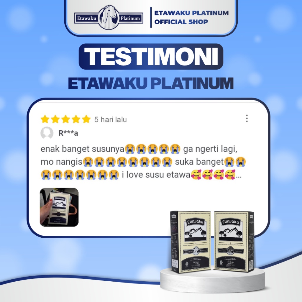 

Etawaku Platinum Paket 4 Box - Susu Kambing Etawa Murni + Krimer Bubuk yang Berkhasiat Tinggi