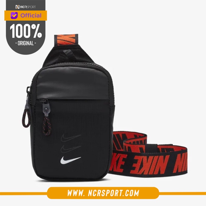 TERLARIS Tas Sneakers Nike Sportswear Essentials Hip Pack Black Original BA590