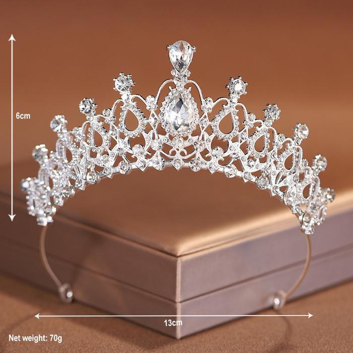 Sparkly Crown - Hiasan Hijab / Aksesoris Rambut / Kepala - Mahkota Elegan