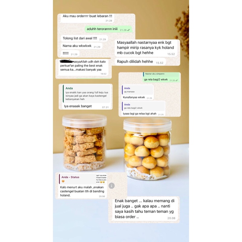 

READY STOCK!! Nastar Wisman Glowing Lumer Toples Tabung 600ml