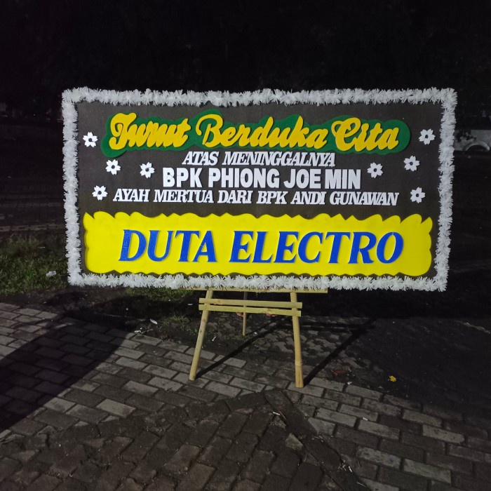 SOUVEN- karangan bunga papan ucapan duka cita bandung
