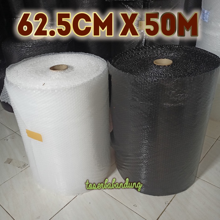 

SOUVEN- BUBBLE WRAP ROLL 60CM X 50METER HITAM & BENING BUBLE WARP POTONGAN ROL