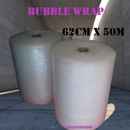 

SOUVEN- Bubble Wrap Bening 62cm x 50m 1 roll Plastik Buble warp di Bandung rol