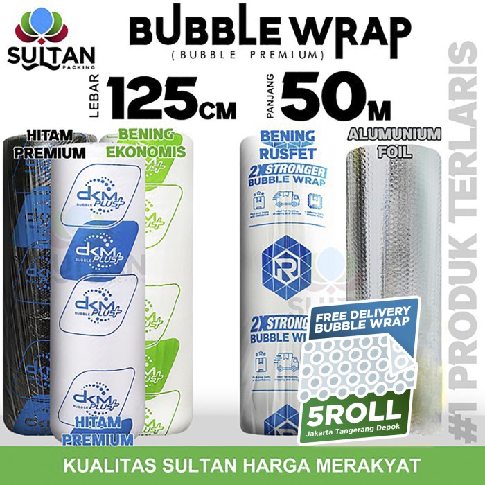 

SOUVEN- Plastik Bubble Wrap 125cmx50m BUBBLE WRAP BERWARNA DKM PLUS MURAH ROLL