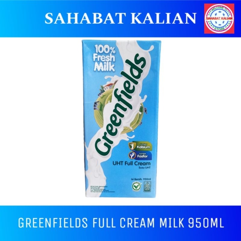 

GREENFIELDS FULL CREAM 950ML 1 KARTON ISI 12PCS