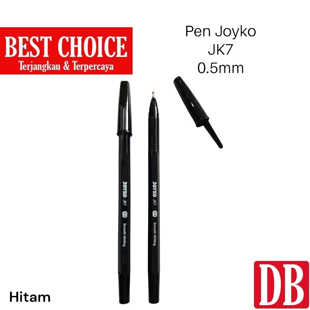 

IK! Ballpoint / Pulpen Joyko JK-7 0.5mm Hitam / Biru / Merah (12pcs)