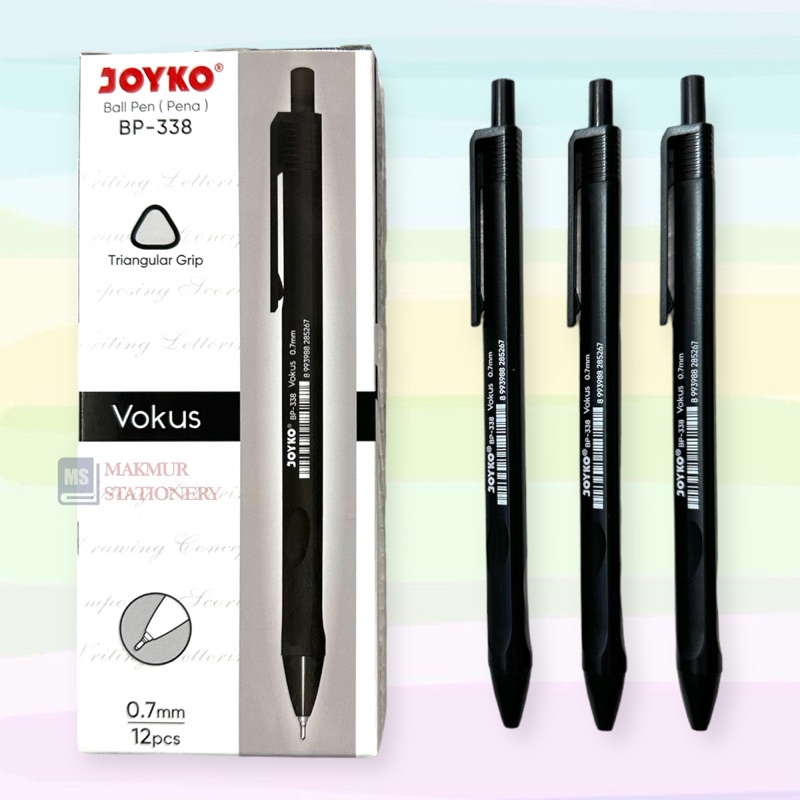 

IK! Pulpen / Ballpoint / Pen Joyko Vokus BP-338 (12 Pcs)