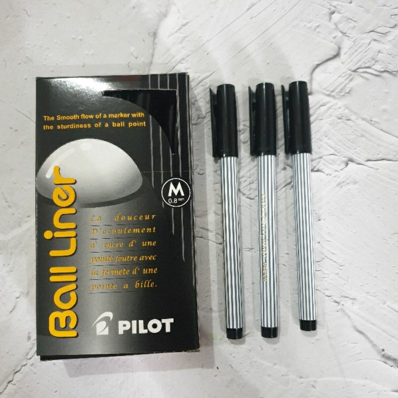 

IK! Pulpen Pilot Balr 0.8 mm Pulpen Ball r hitam Tanda Tangan orinal - Satuan/Pcs