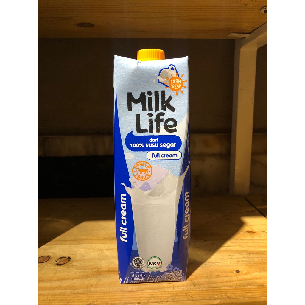 MilkLife UHT Full Cream 1L - Susu UHT Milk Life 1 Liter