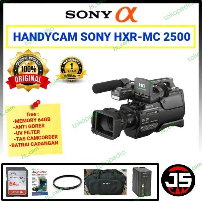 Terlaris CAMCORDER SONY MC 2500 ; HANDYCAM SONY HXR-MC2500