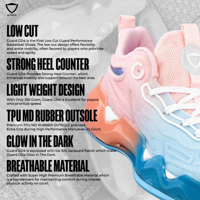 Terlaris SEPATU BASKET GUARD GD4 / SEPATU BASKET ORIGINAL