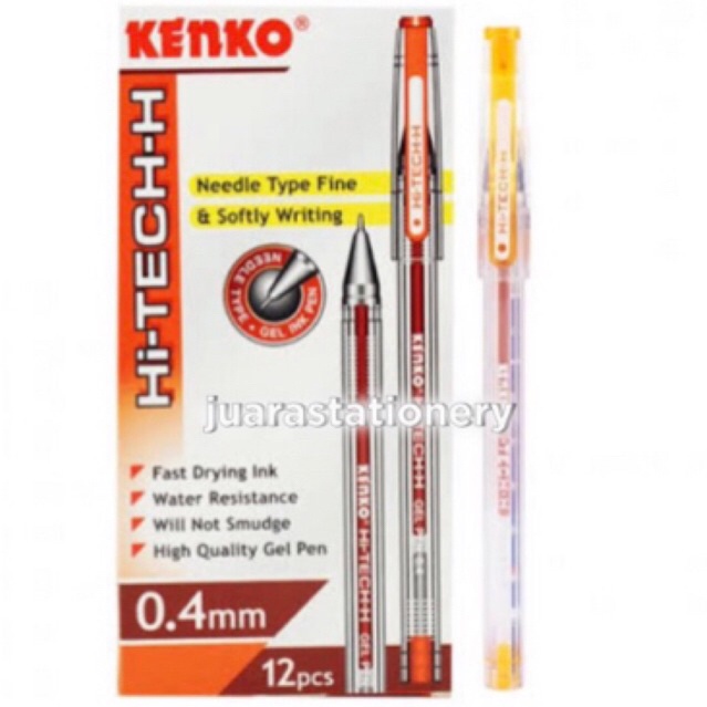 

(1 LUSIN 12PCS) Pulpen Hitech Kenko/Benefit/ Koala Pink Oren Ungu Hijau