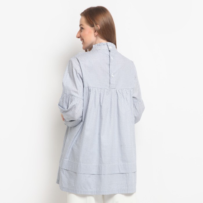 Harga Spesial Kla Itang Yunasz Blouse Sunny Navy Sxk36