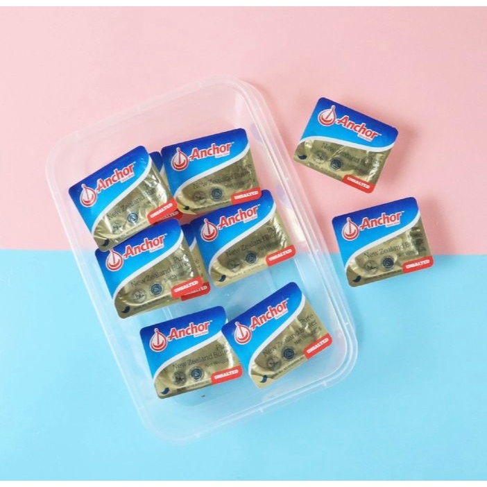 

Anchor / Elle & Vire Unsalted Butter 10 Mini Cups 7gram - Free Food Container