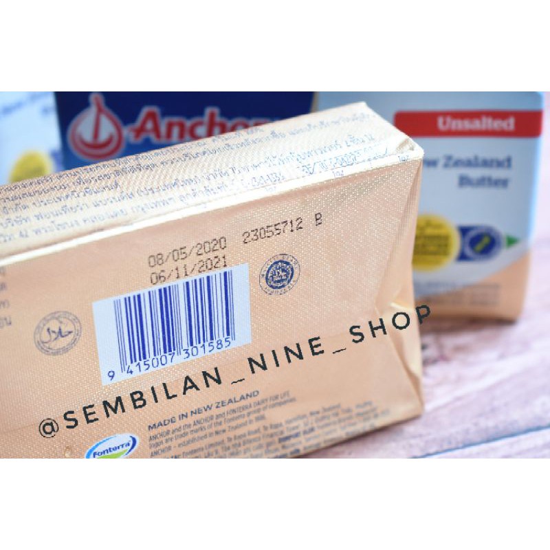

Anchor Unsalted Butter 200 gram Mentega Tawar