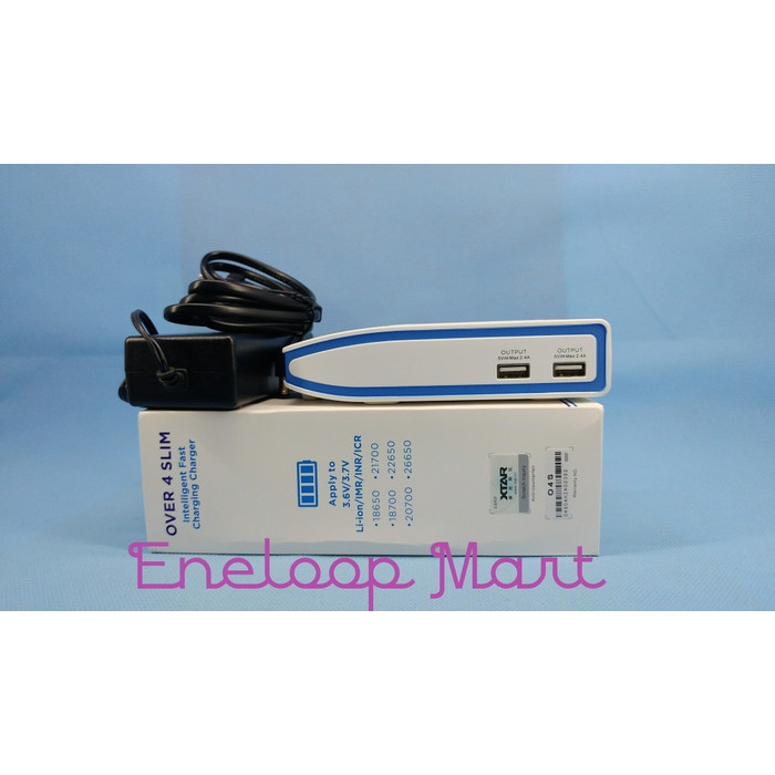 Charger Baterai Vapor 18650 Xtar Over 4 Slim 4A 4 Slot (not AWT Basen)