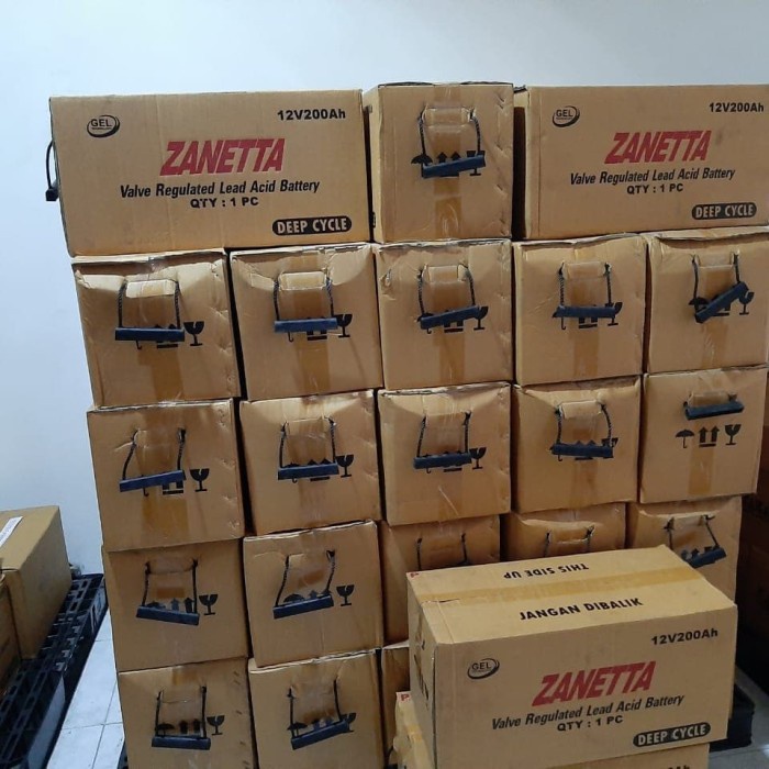 aki vrla zanetta gel 200ah terbatas