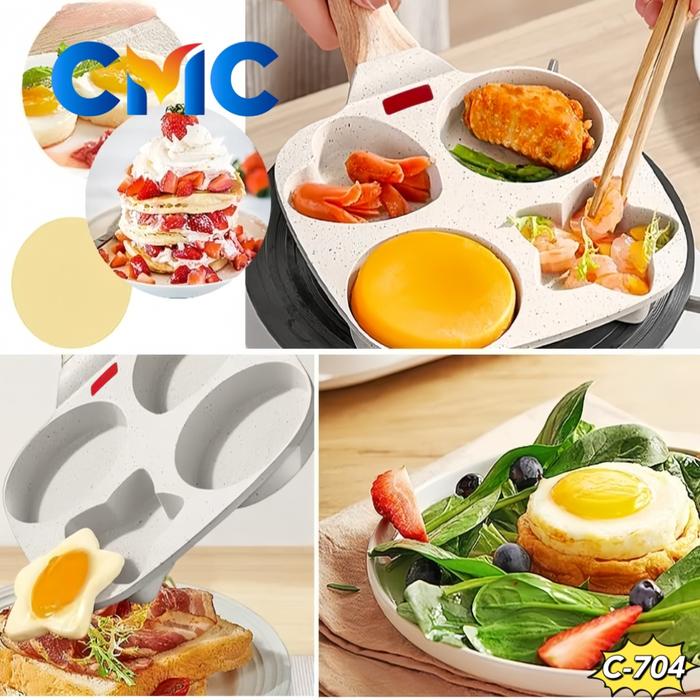 CMC[Celyhome]Bundling Spesial Teflon 4 sekat+2 LUNCH BOOX/C-714