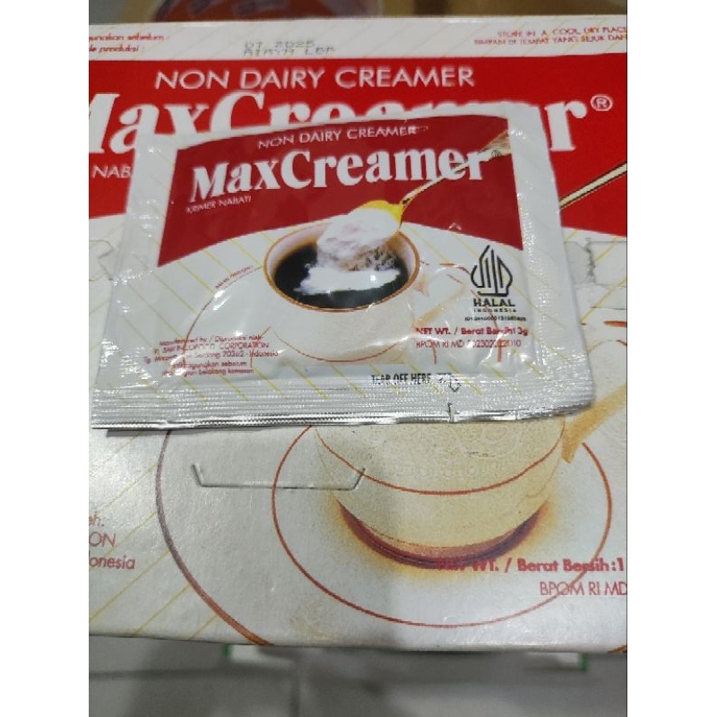 

MaxCreamer Krimer Nabati (1 Box Isi 50 Sachet) Non Dairy Creamer