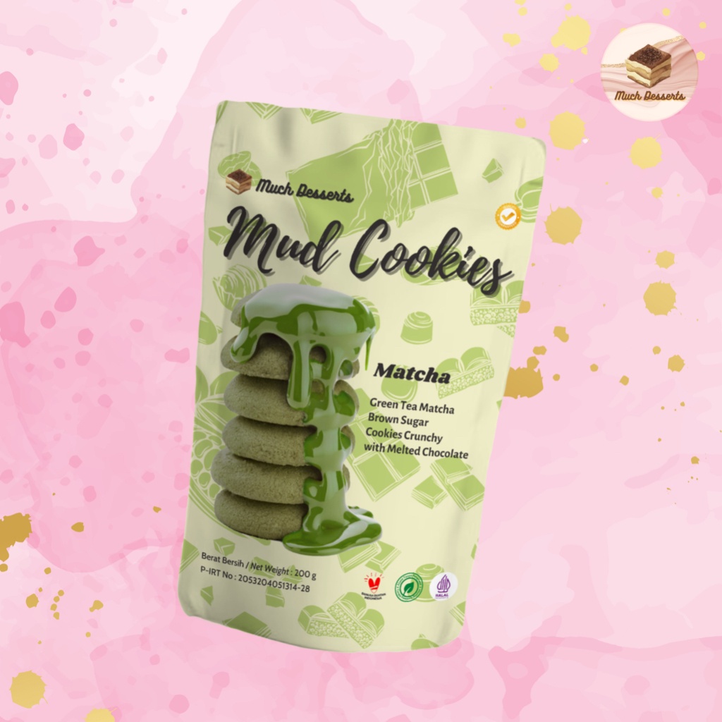 

HJ Mud Cookies Matcha - Melted Matcha Cookies With Matcha Chocolate Sauce