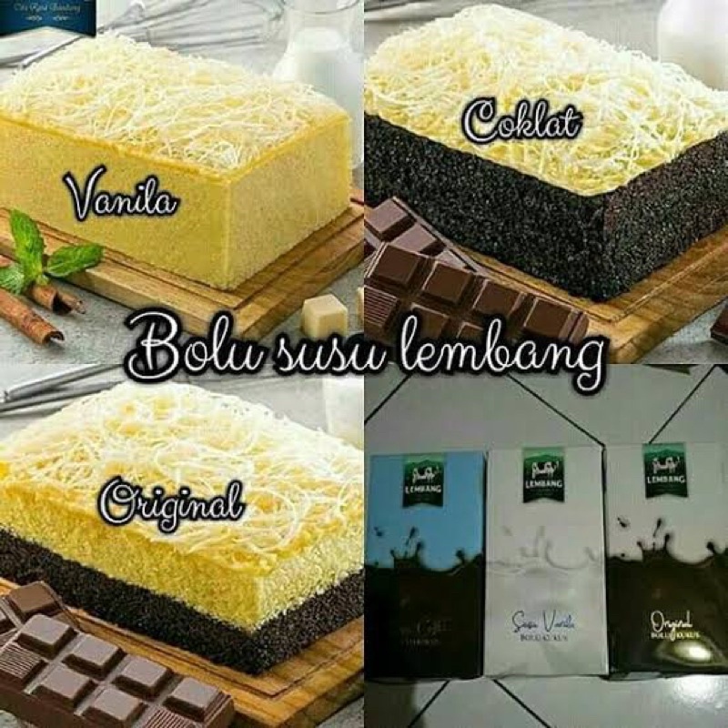 

HJ Bolu Susu Lembang Original/Coklat/Vanilla Oleh Oleh Bandung